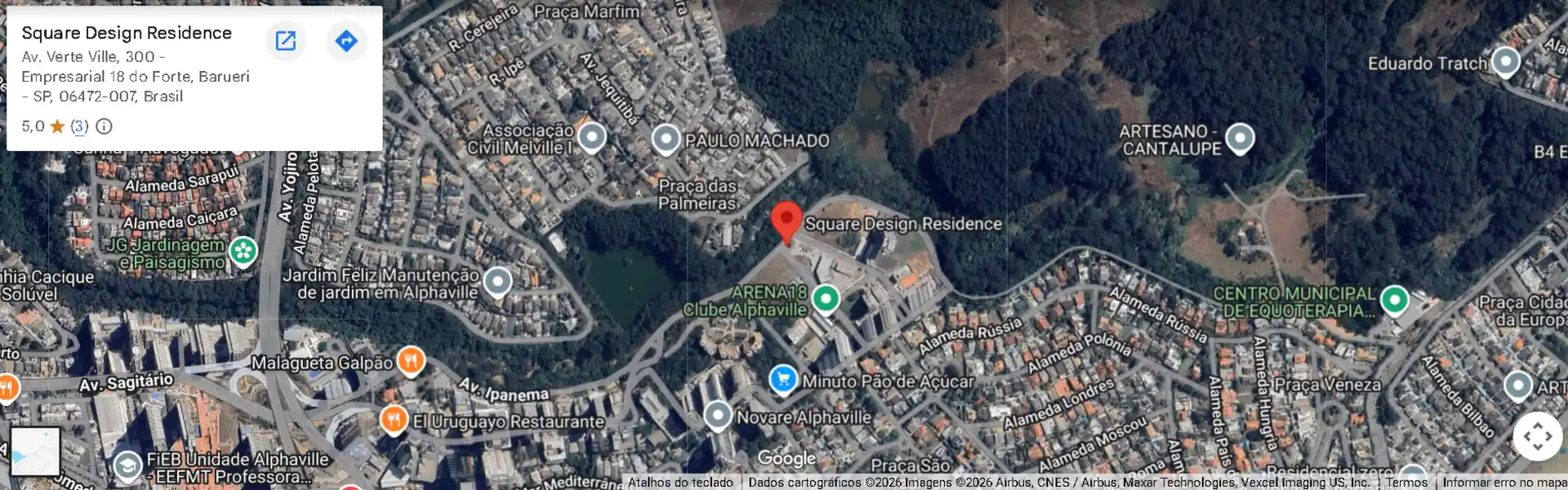 Localização Square Design Residence