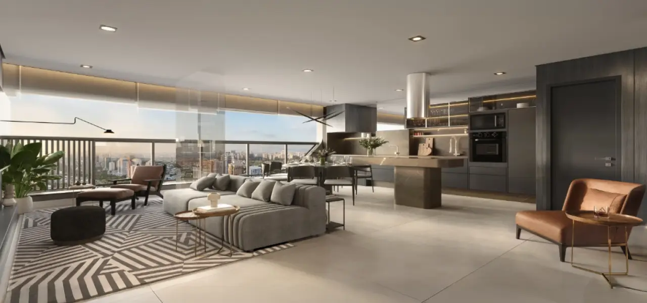 Tour Virtual — Decorado 94m² Square Design Residence