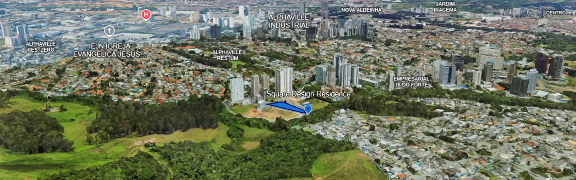 Localização Square Design Residence — Alphaville