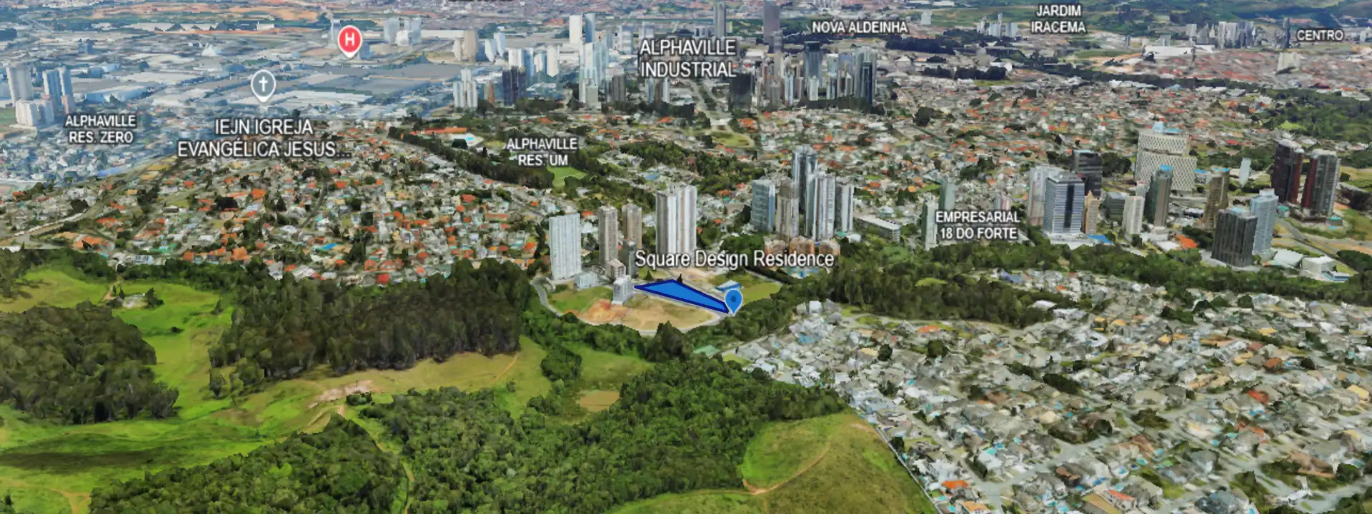 Localização Square Design Residence — Alphaville